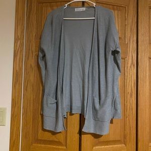 Gray cardigan